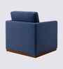 Bobby Boucle Fabric Lounge Chair In Blue Colour