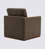 Bobby Boucle Fabric Lounge Chair In Brown Colour