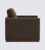 Bobby Boucle Fabric Lounge Chair In Brown Colour