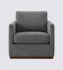 Bobby Boucle Fabric Lounge Chair In Grey Colour