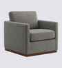 Bobby Boucle Fabric Lounge Chair In Grey Colour