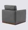 Bobby Boucle Fabric Lounge Chair In Grey Colour