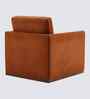 Bobby Boucle Fabric Lounge Chair In Orange Colour