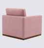 Bobby Boucle Fabric Lounge Chair In Pink Colour