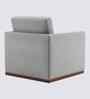 Bobby Boucle Fabric Lounge Chair In White Colour