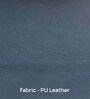 Bobby Pu Leather 1 Seater Sofa In Blue Colour