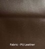 Bobby Pu Leather 1 Seater Sofa In Dark Brown Colour