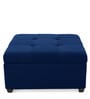 Balkan Fabric Ottoman in Royal Blue Colour