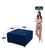 Balkan Fabric Ottoman in Royal Blue Colour