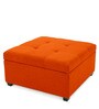Balkan Pouffe In Vivid Orange Colour
