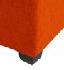Balkan Pouffe In Vivid Orange Colour