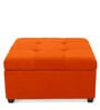 Balkan Pouffe In Vivid Orange Colour