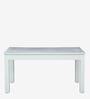 Bochov Mango Wood 6 Seater Dining Set In White Wirebrush Finish