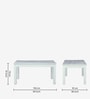 Bochov Mango Wood 6 Seater Dining Set In White Wirebrush Finish