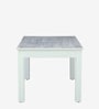 Bochov Mango Wood 6 Seater Dining Table In White Wirebrush Finish
