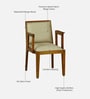 Bochov Mango Wood Arm Chair In Rustic Teak Finish