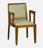 Bochov Mango Wood Arm Chair In Rustic Teak Finish