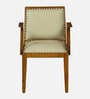 Bochov Mango Wood Arm Chair In Rustic Teak Finish