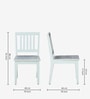 Bochov Mango Wood Dining Chair In White Wirebrush Finish ( Set Of 2 )