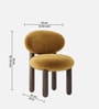 Boevian Bubble Lounge Chair In Yellow Colour