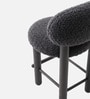 Boevik Plush Bar Stool In Charcoal Grey Colour