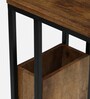 Bogan Metal C Shaped Table In Black Colour With Magazine Rack