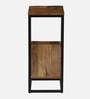 Bogan Metal C Shaped Table In Black Colour With Magazine Rack