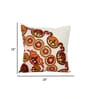 Bohemian Suzani Embroidered Corner Motif Throw Cushion Cover (18x18)