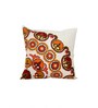 Bohemian Suzani Embroidered Corner Motif Throw Cushion Cover (18x18)