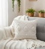 Bohemian Tufted Cotton Throw Cushion Cover (18x18)