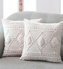 Bohemian Tufted Cotton Throw Cushion Cover (18x18)