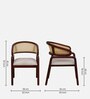 Bohlen Sheesham Wood 2 Seater Cafe Table Set In Honey Oak Finish