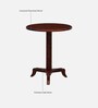 Bohlen Sheesham Wood 2 Seater Cafe Table Set In Honey Oak Finish
