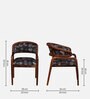 Bohlen Sheesham Wood Arm Chair In Honey Oak Finish