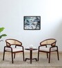 Bohlen Sheesham Wood Coffee Table Set In Honey Oak Finish