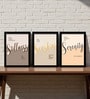 Calming Quote Wall Art Framed Set of 3