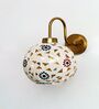 Boho Brass Wall Light Mosaic Glass Shade Fixture