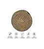 Boho Jute Place mat Pack of 4 Spiral Black