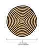 Boho Jute Place mat Pack of 4 Spiral Black