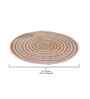 Boho Jute Place mat Pack of 4 Spiral White