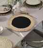 Boho Jute Placemat Pack of 4 Black