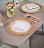 Boho Jute Placemat Pack of 4 White