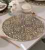 Boho Jute Printed Placemat Pack of 4 Black Onyx