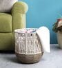 Boho Macrame Handmade Cotton & Jute Laundry Basket