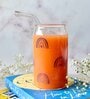 Boho Rainbow Can Glass with straw