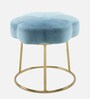Boho Seating Stool In Sky Blue Colour