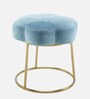 Boho Seating Stool In Sky Blue Colour