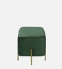 Allucio Velvet Bench In Green Colour