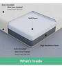 Boingg! 4 Inch HR Foam Mattress In Double Queen Size With Anti-Bacteria, Aloe Vera Treated & Hypoallergenic