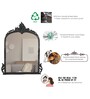 Bold Black Hand-casted Metal Victorian Arched Wall Mirror